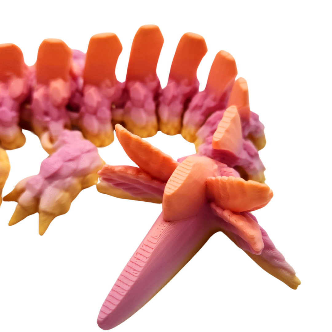 Kleiner Axolotl Drache mit Flügel