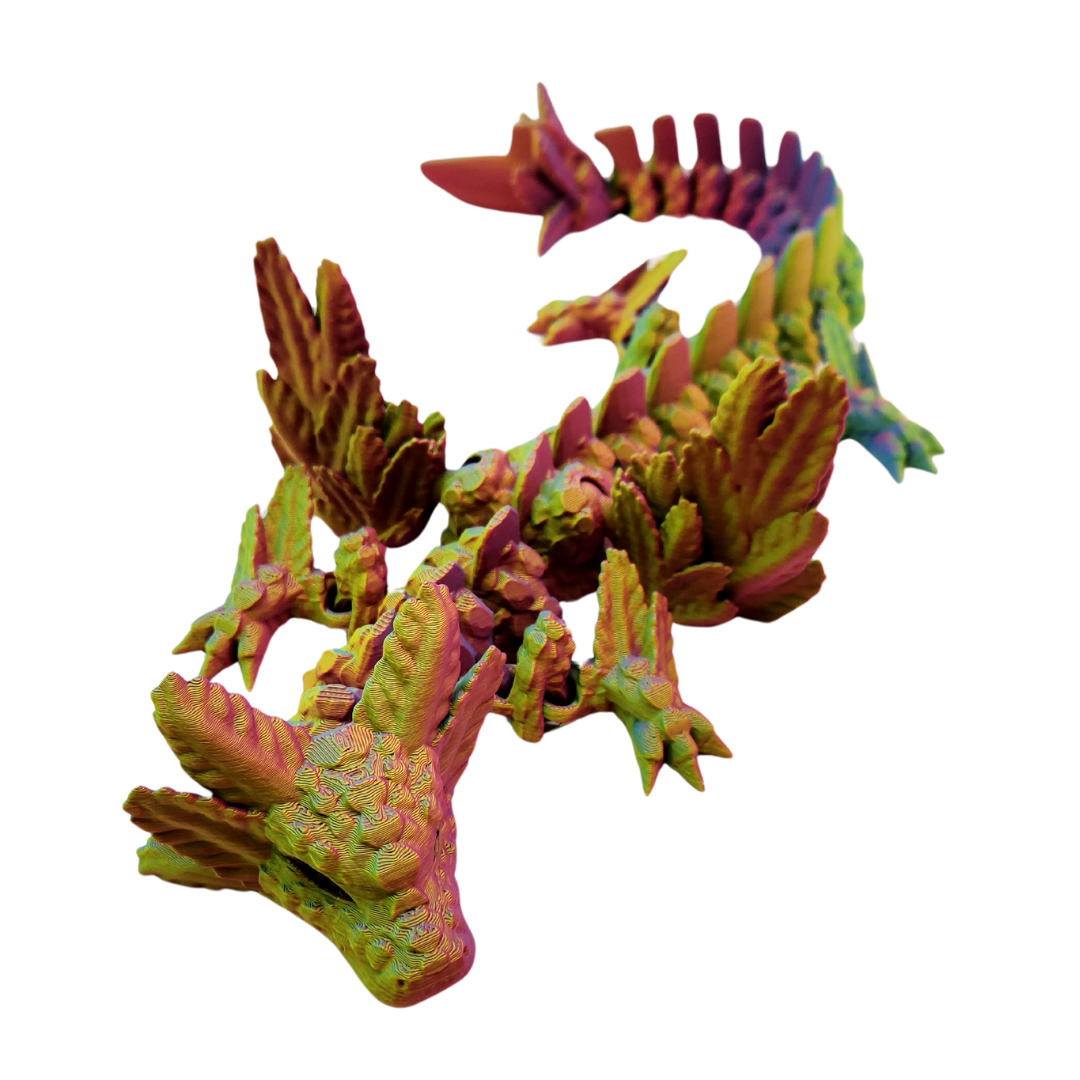 Großer Axolotl Drache mit Flügel