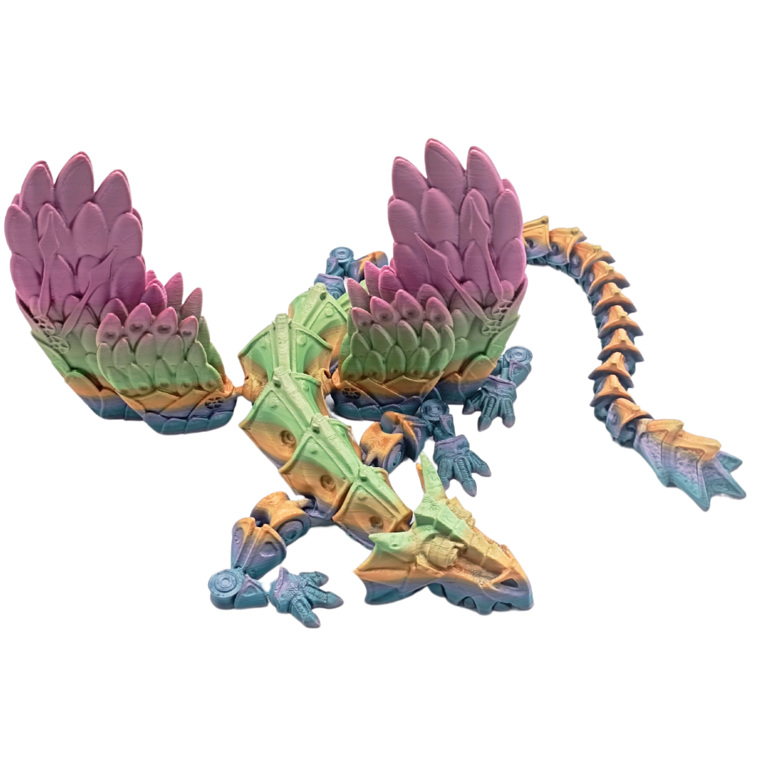 Steampunk Drache mit Flügel