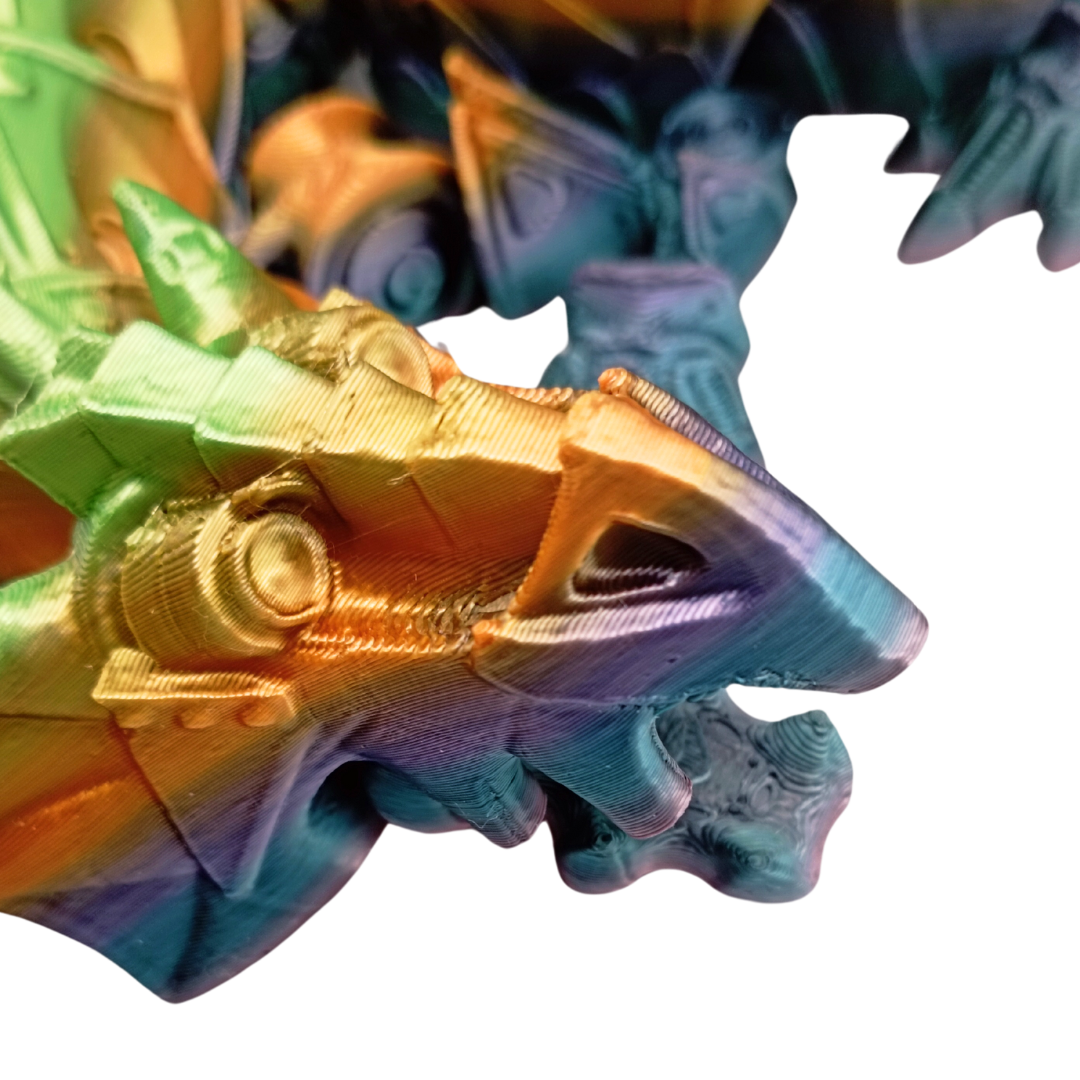 Steampunk Drache mit Flügel