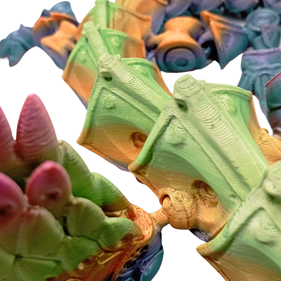 Steampunk Drache mit Flügel