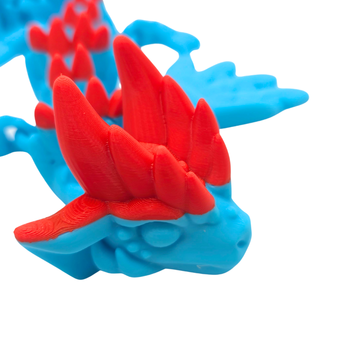 Feder Drache (zweifarbig)