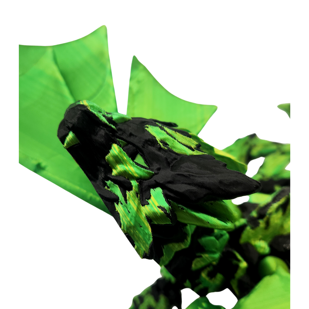 Geflügelter Kristall Drache (zweifarbig)