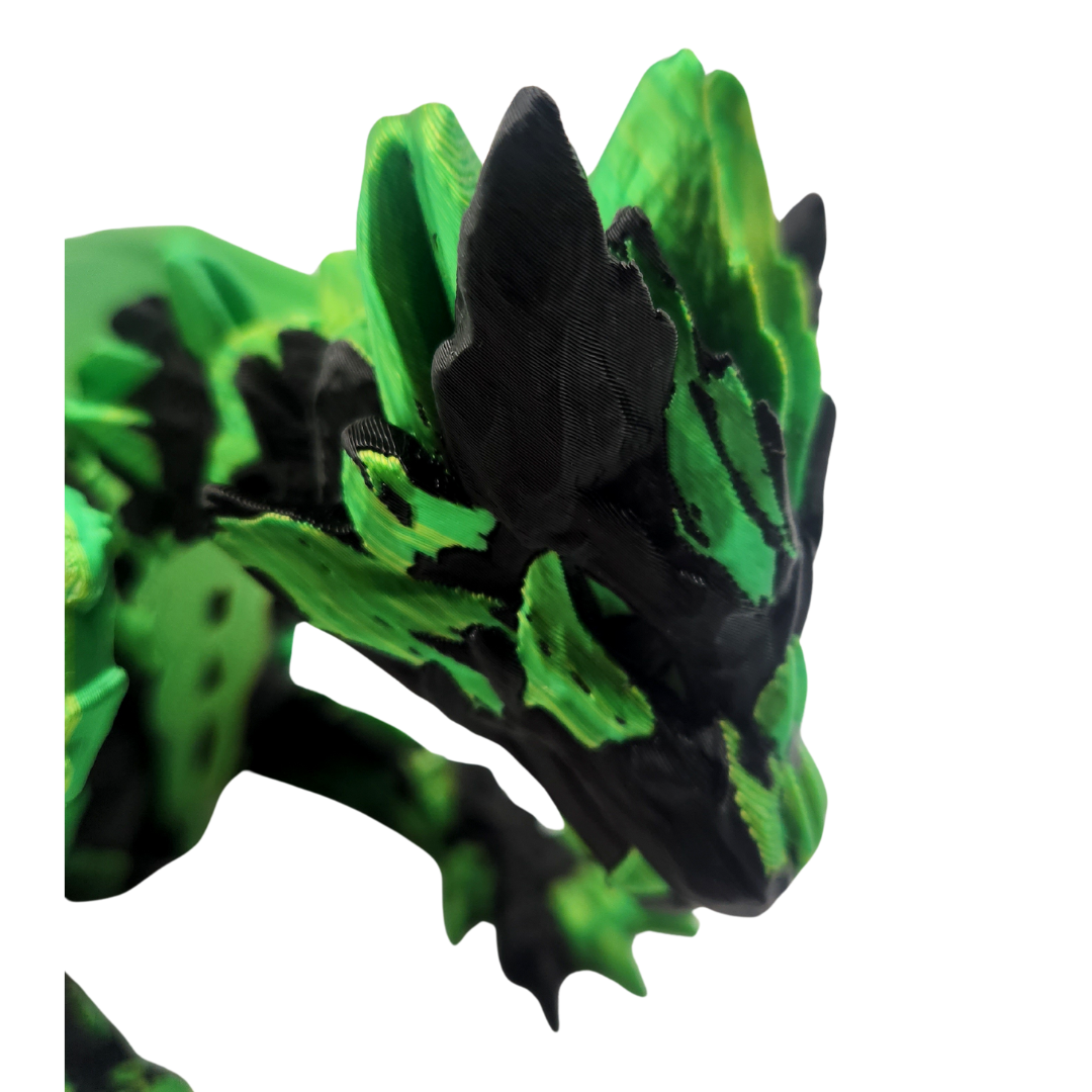 Geflügelter Kristall Drache (zweifarbig)